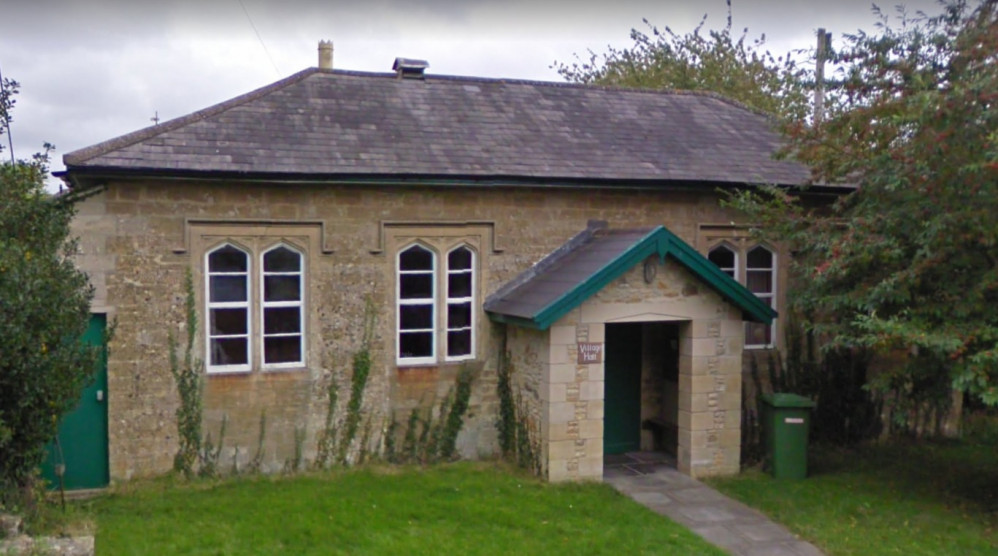 Great Elm Village Hall On Hapsford Hill In Great Elm, Near Frome. CREDIT: Google Maps. Free to use for all BBC wire partners.