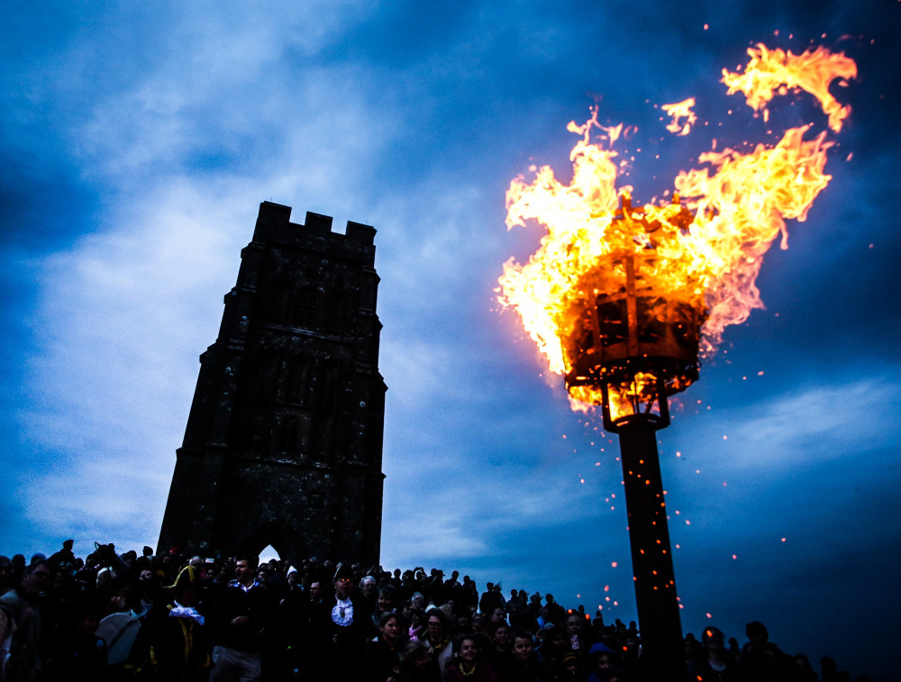 Beacon lighting on the Tor