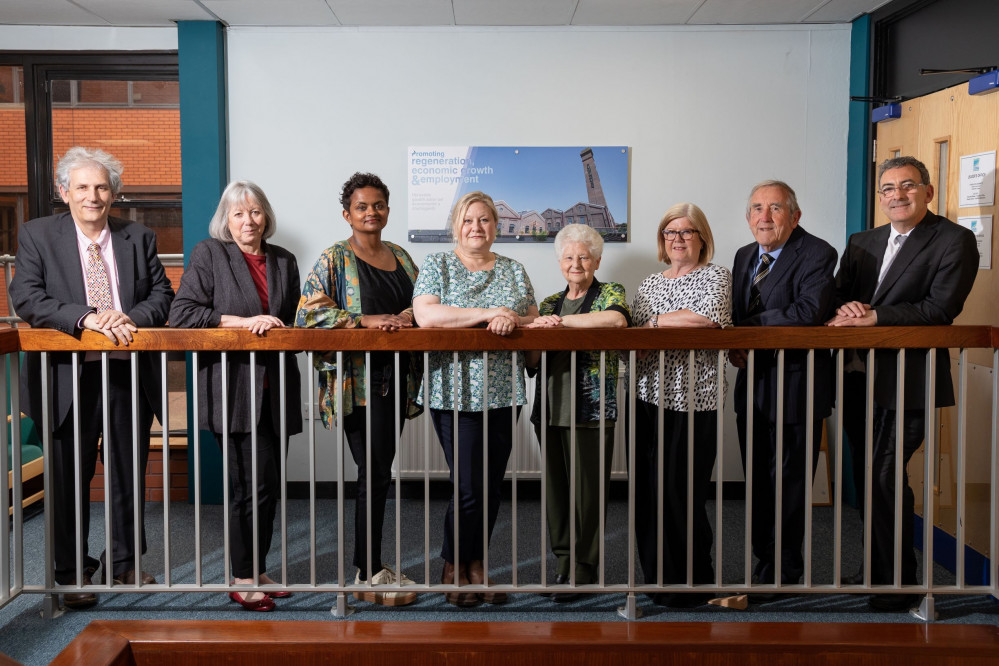 Cllr Lis Burnett, second from left, is the new leader at Vale council. (Image credit: Vale of Glamorgan Council)