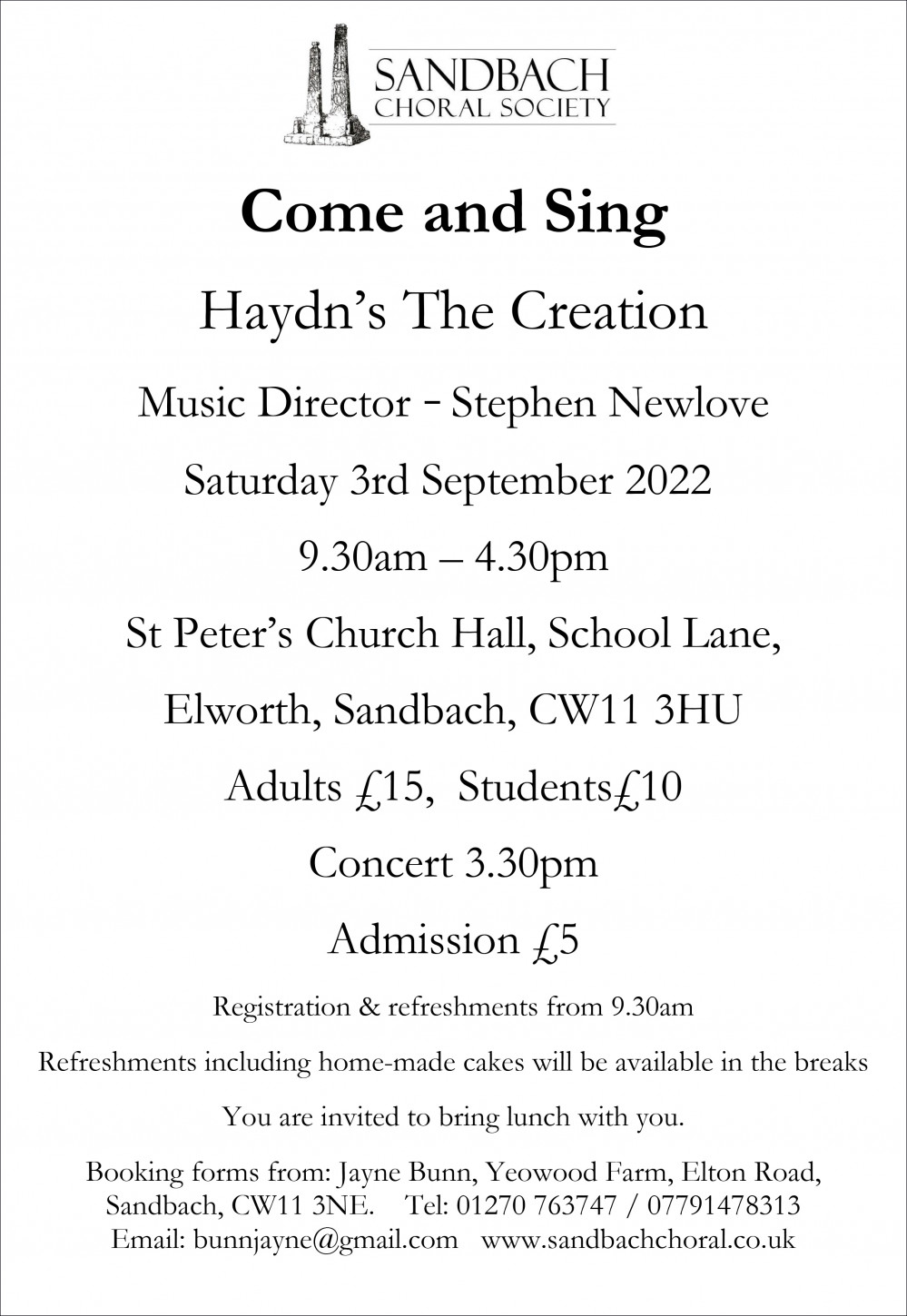 Come and sing Come and sing