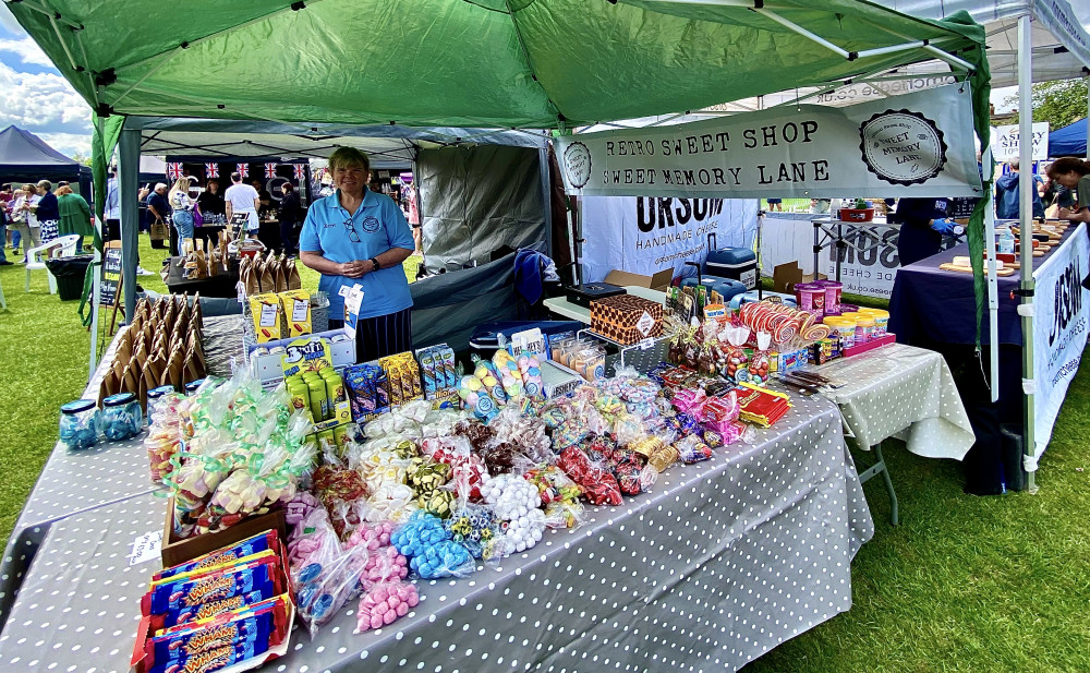 Ashby shop Sweet Memory Lane has a display at the Food Gusto event. All Photos: Ashby Nub News