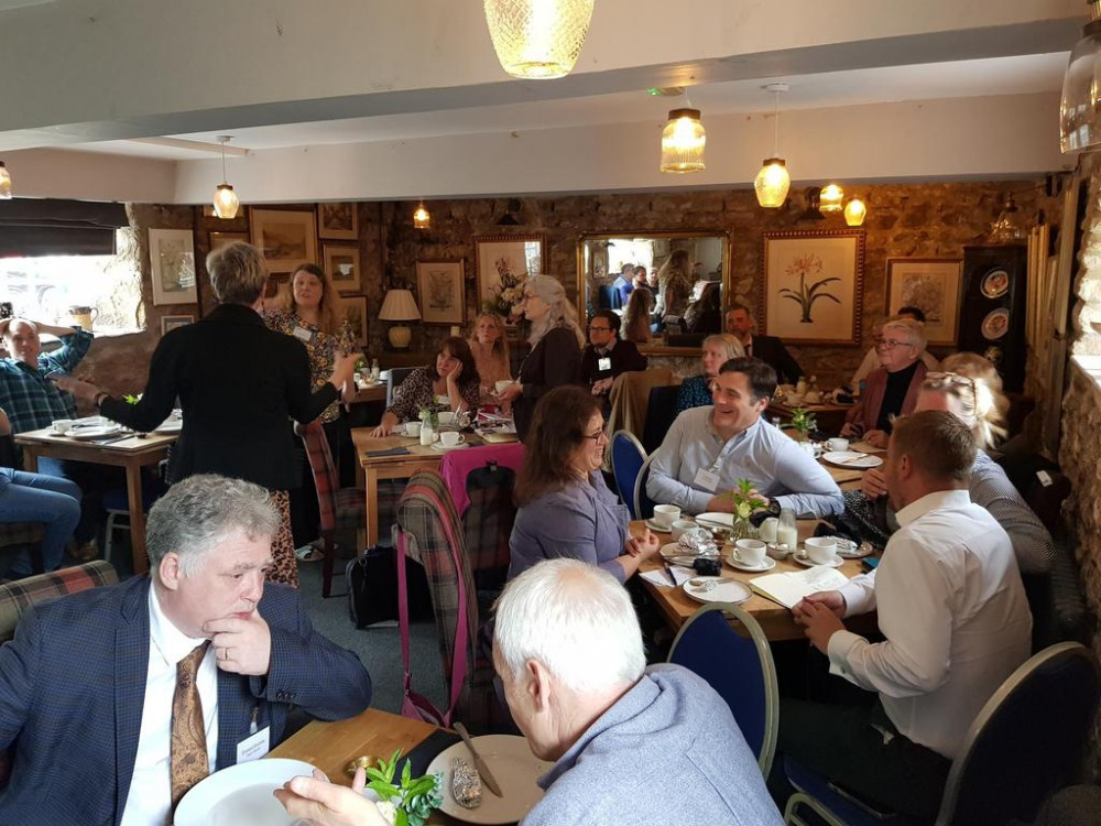 Mendip Business Hub networking event at The George Inn, Nunney on 26 May 