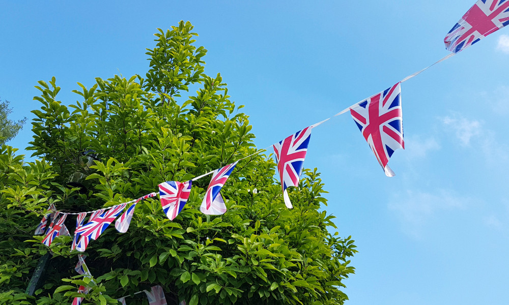 Stay safe putting up bunting