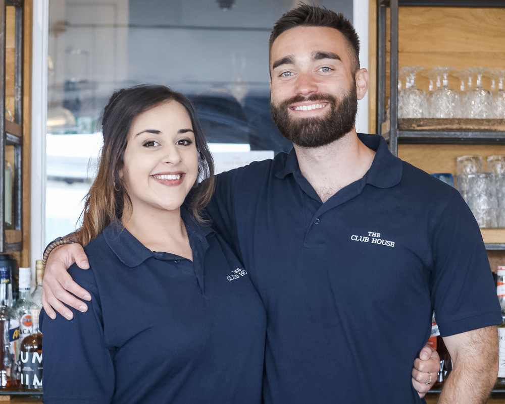 Joint assistant managers Becky and Ben at The Club House