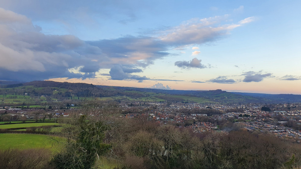 The view from Roundball Hill