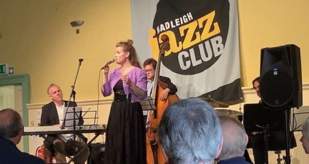 Polly Gibbons at Hadleigh Jazz Club (picture credit: Kathleen Carr)