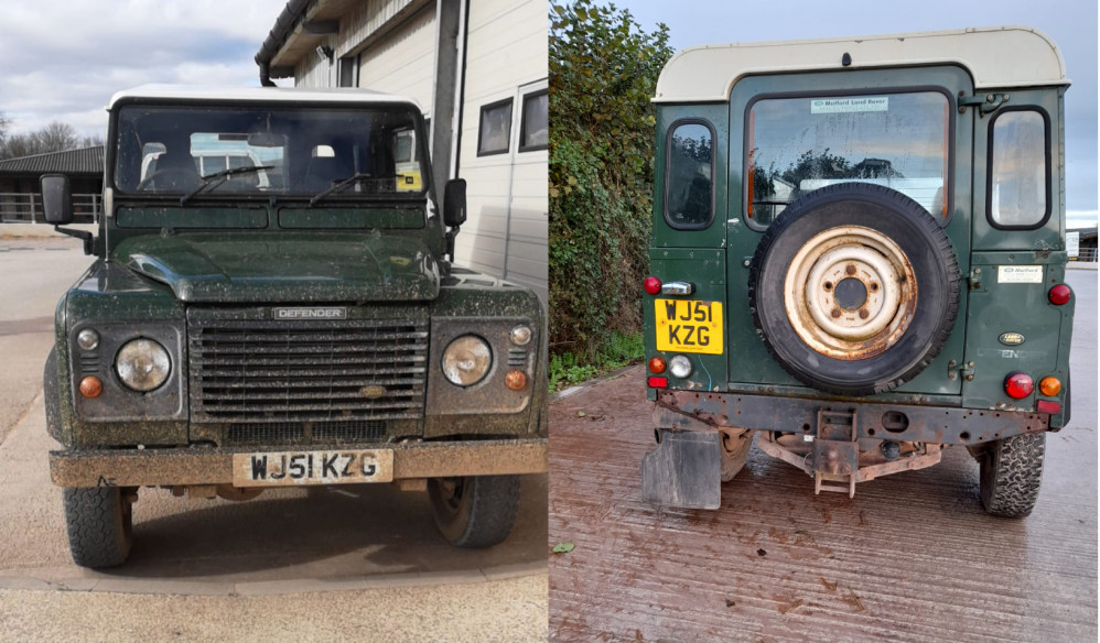 The vehicle was stolen from a garage in Sidmouth. (Credit: The Donkey Sanctuary)