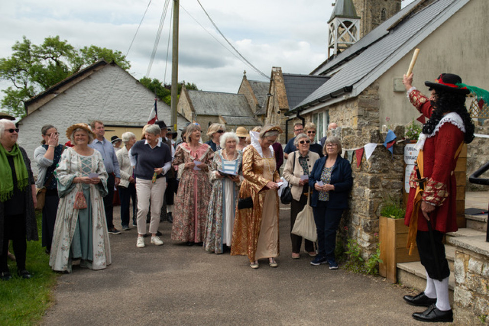 Membury residents celebrate Oak Apple Day in period costume (photo credit: Suzanne McFadzean)