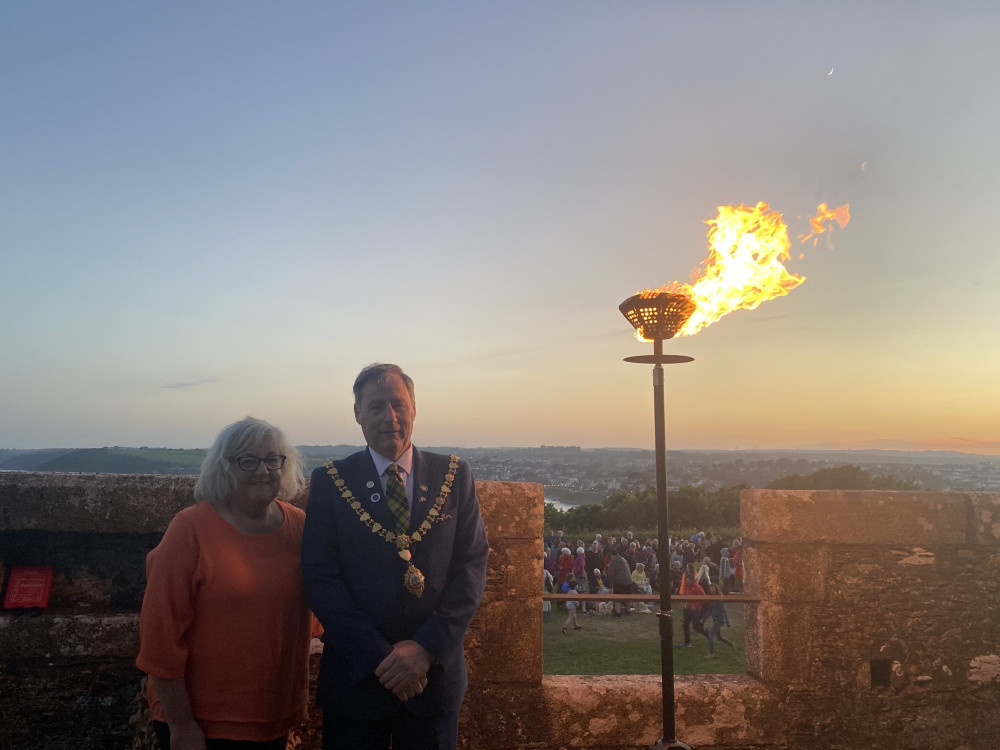 Mayor and Mayoress of Falmouth, Steve and Vicky Eva. 