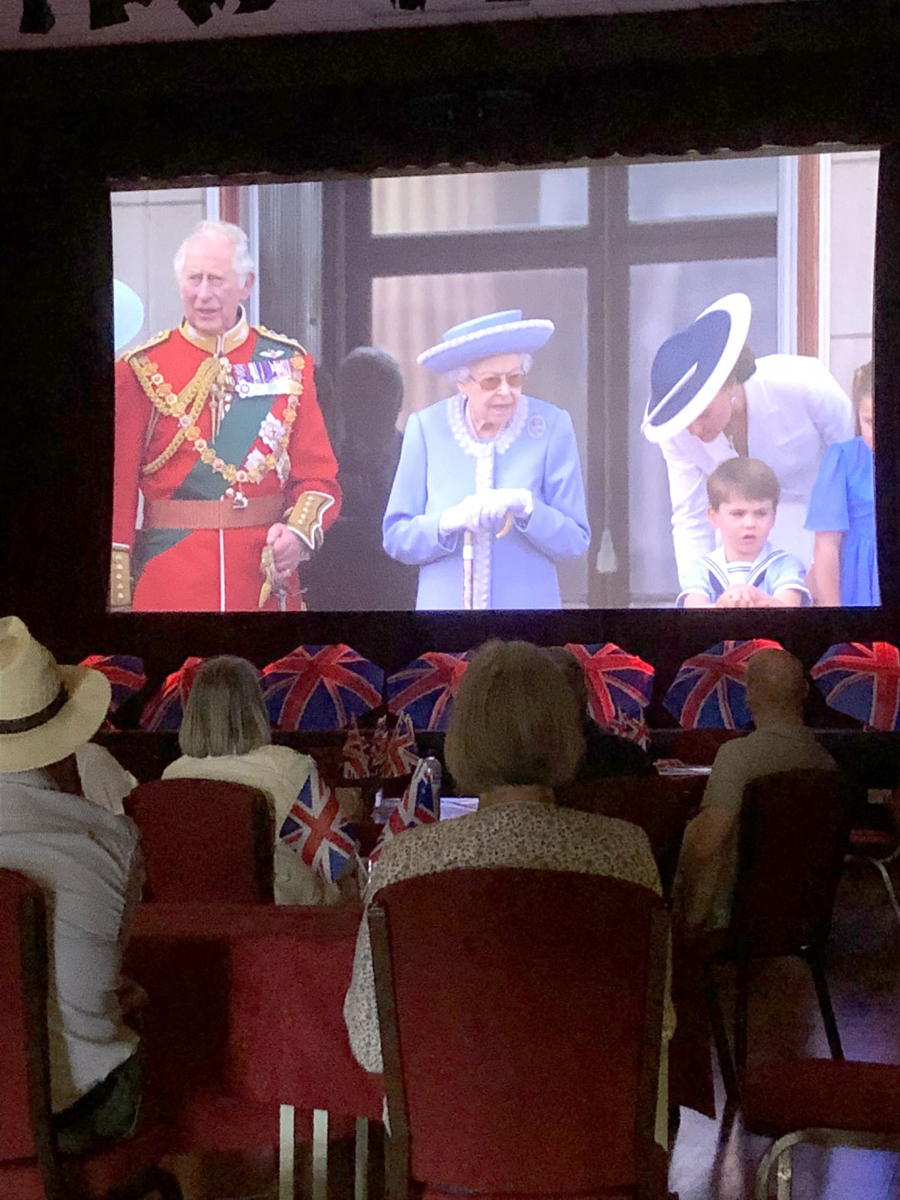 The Queen's jubilee celebrations in London were screened live to The Gateway Theatre in Seaton