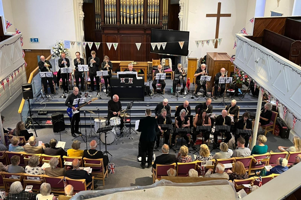 The Bridport Big Band in full-swing