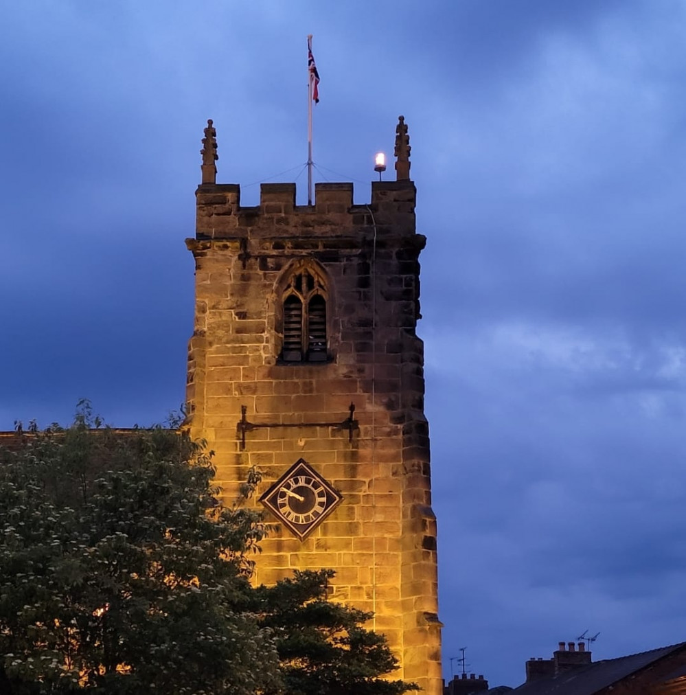 Holmes Chapel beacon alight for all to see 