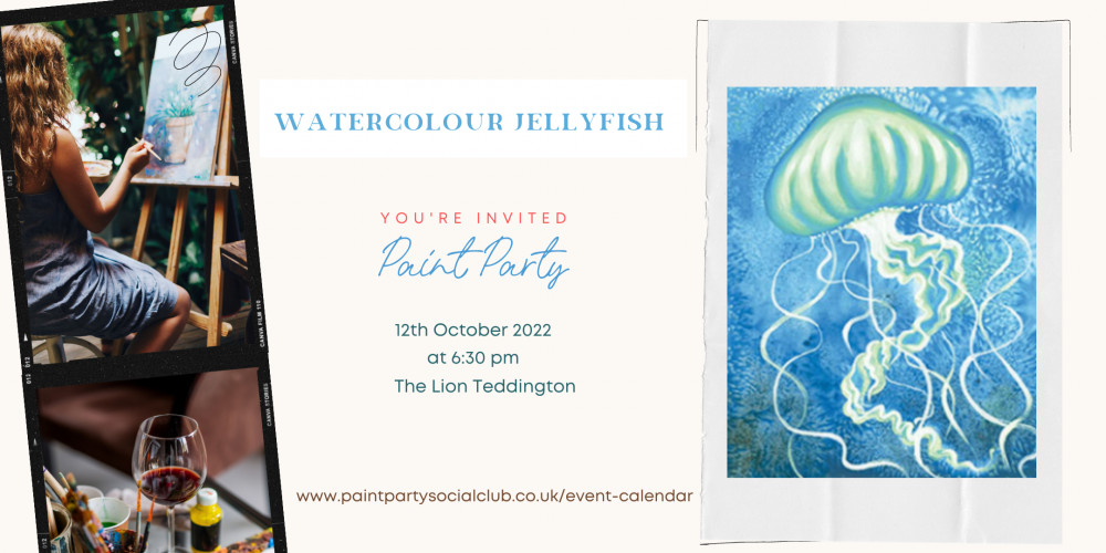 Paint Party Watercolour Jellyfish Paint Party Watercolour Jellyfish