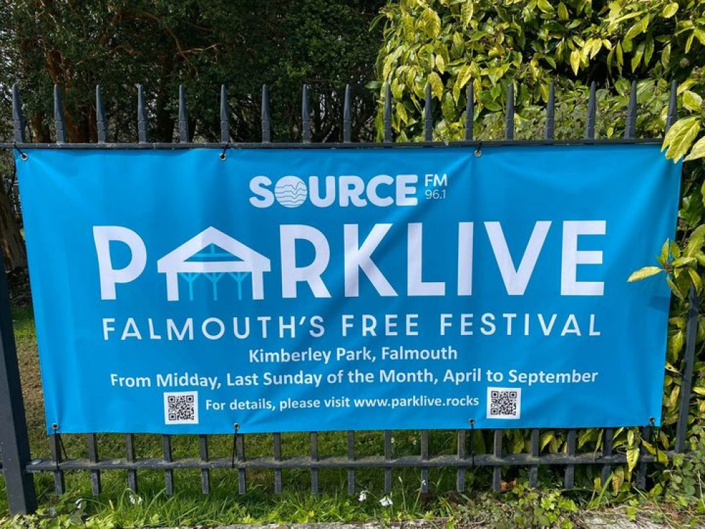 One of the Parklive banners at Kimberley Park.