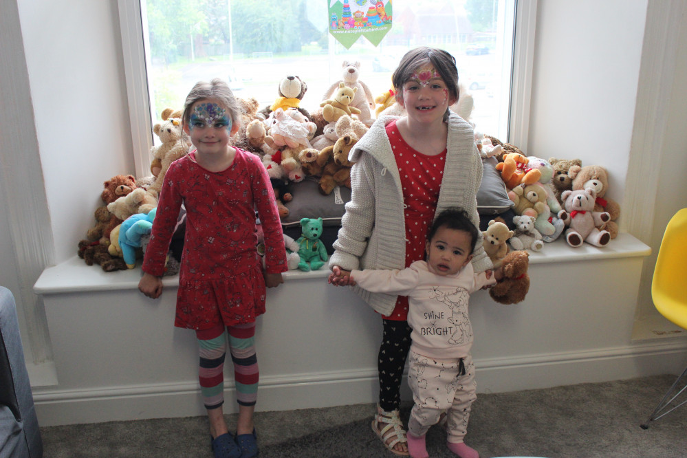 Children at a teddy bears' picnic at Pippins Community Centre