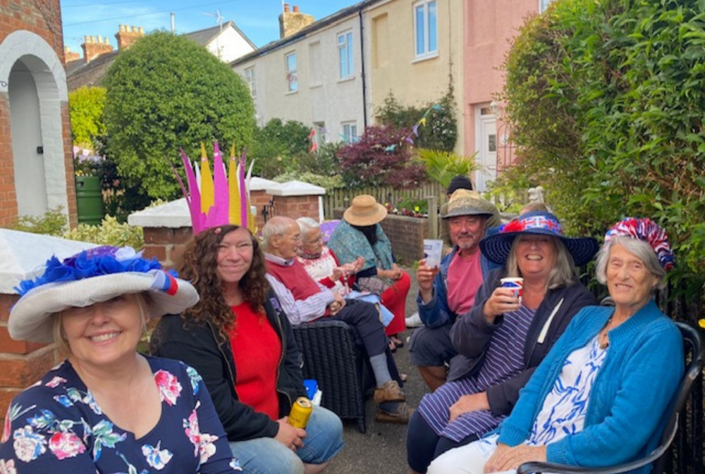 Marking Her Majesty's 70 years on the throne in Newtown, Sidmouth (Jacqui Crump)