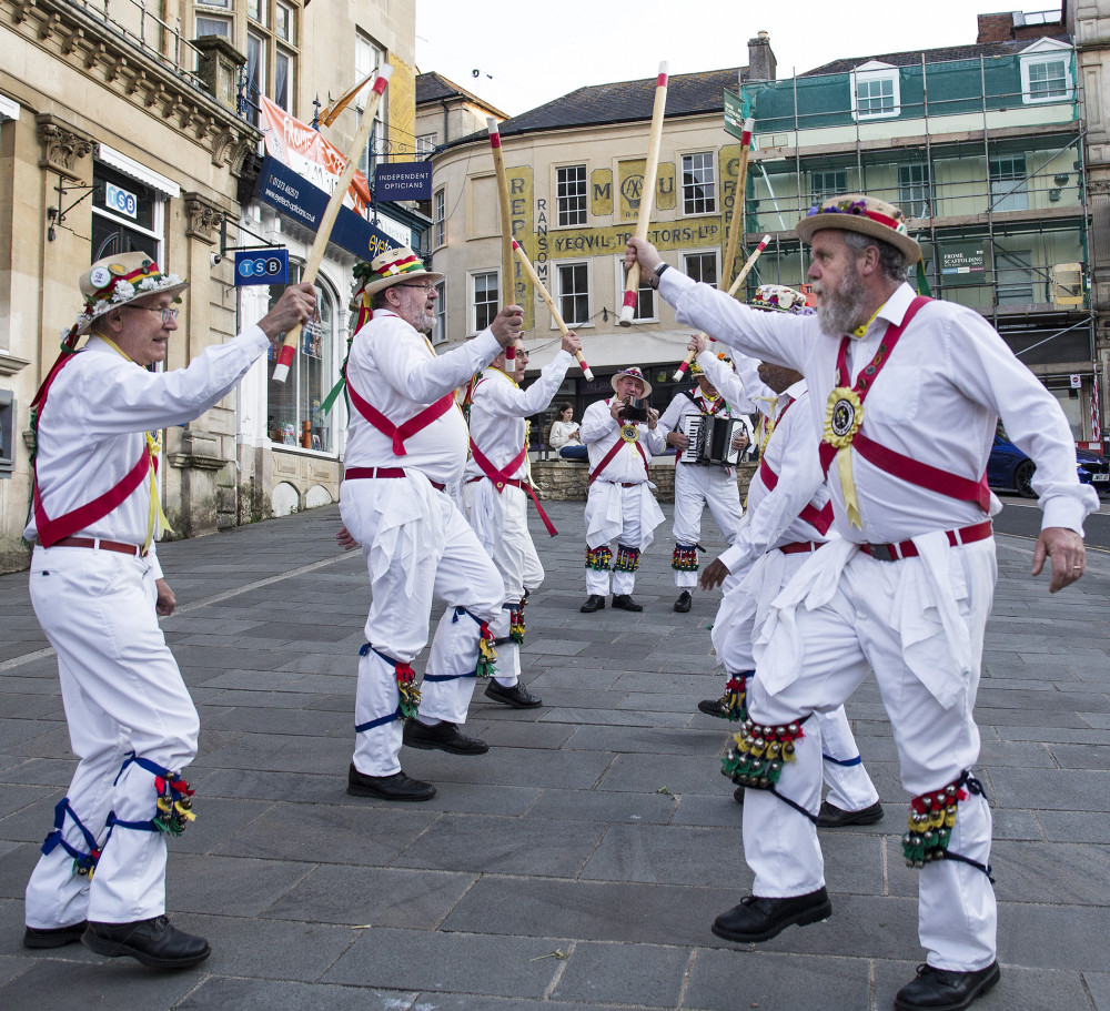 The Morris Men in action The Morris Men in action