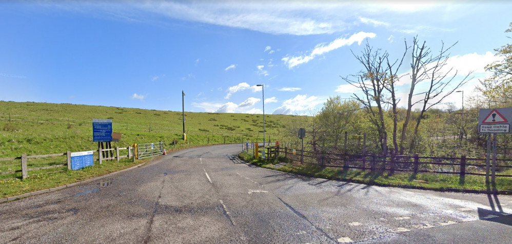 The entrance to Biddulph recycling centre.