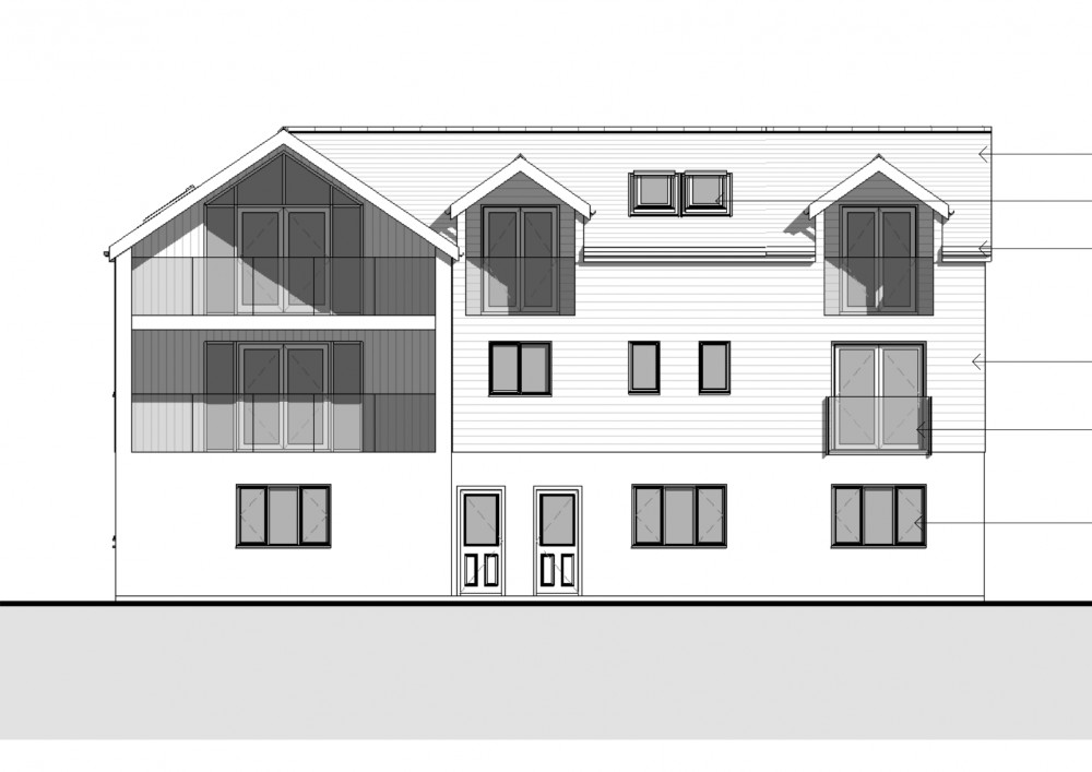 Designs for the apartment block. Credit: Cornwall Planning Group.