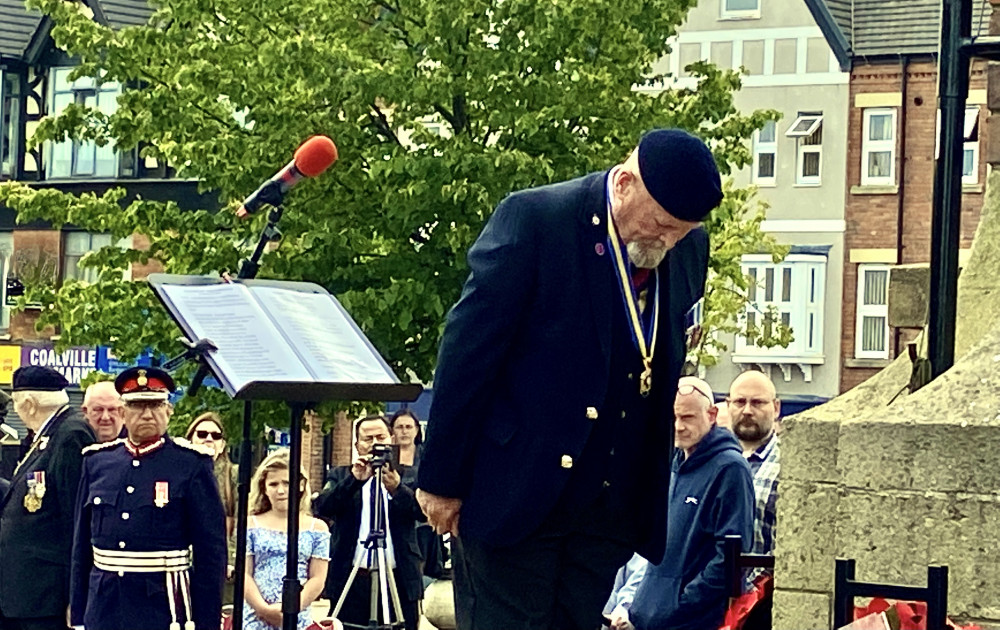 Wreaths were laid at the War Memorial in Coalville. All Photos: Coalville Nub News