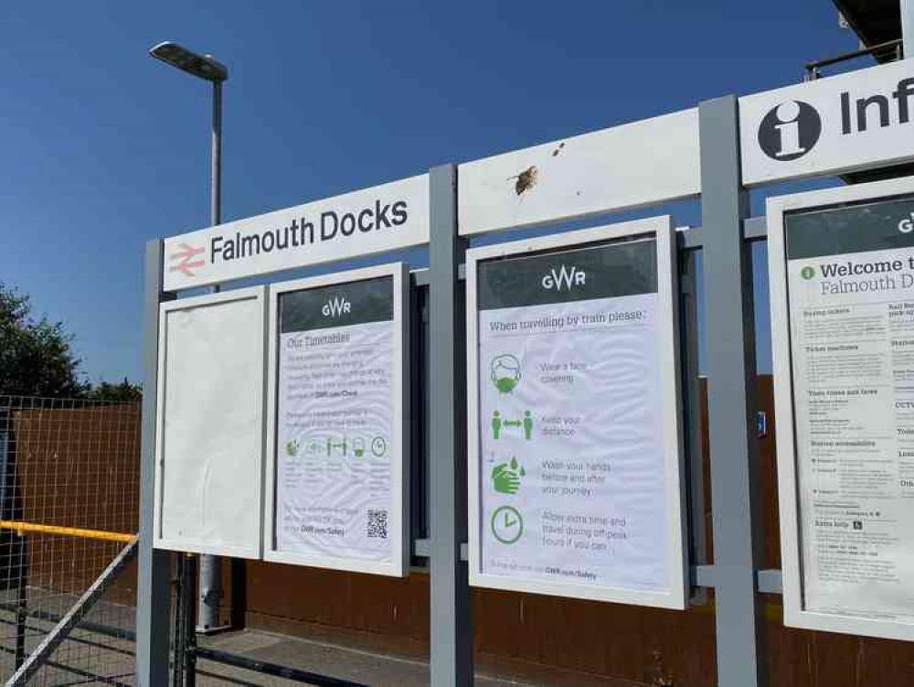 Falmouth Docks Train Station.