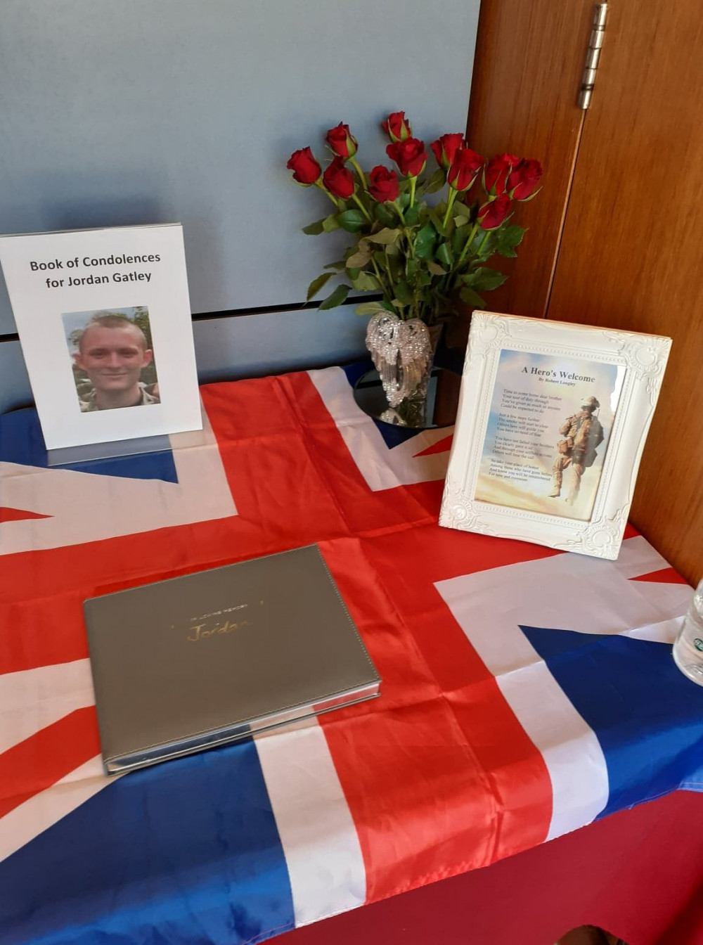 Book of condolences at Sandbach Town Hall 