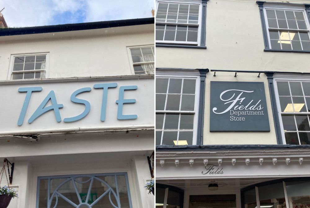 L: Taste of Sidmouth. R: Fields Department Store (Nub News, Will Goddard) L: Taste of Sidmouth. R: Fields Department Store (Nub News, Will Goddard)
