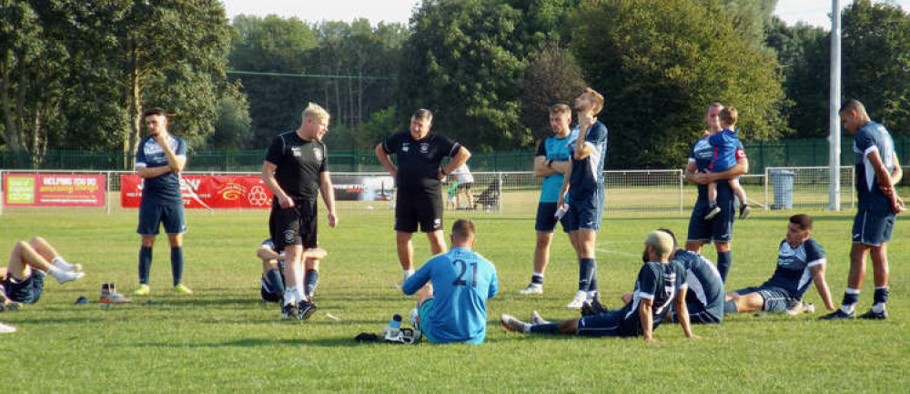 Manager Steve Holder lets his players know what he thinks after 4-1 loss to Mulbarton Wanderers Manager Steve Holder lets his players know what he thinks after 4-1 loss to Mulbarton Wanderers