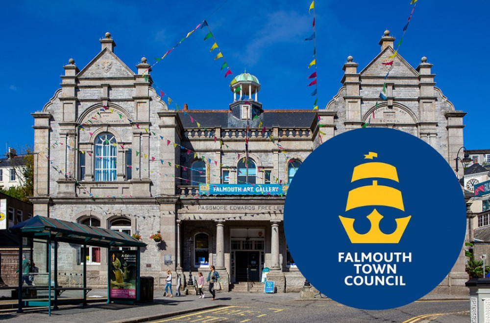 New Falmouth Town Council logos raise concerns. 