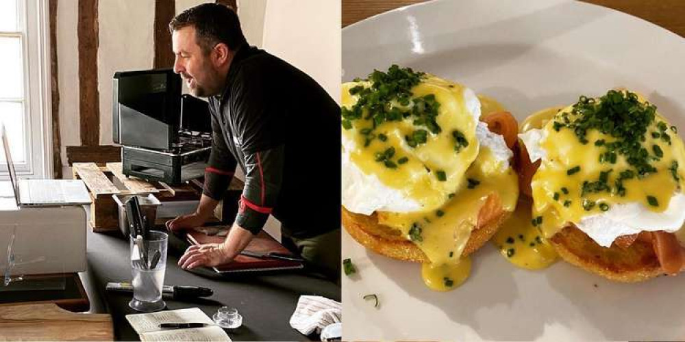 Fork chef Justin Kett held cookery classes in Hadleigh in conjunction with Babergh's wellbeing team