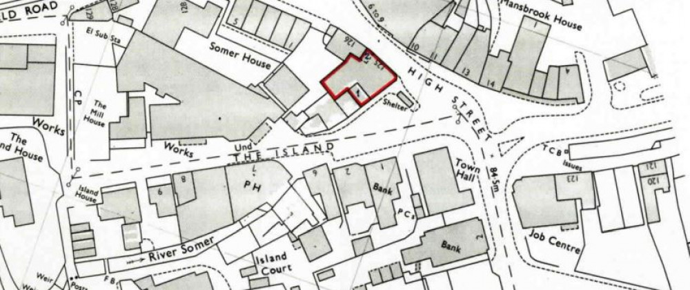 An extract from the planning application showing the location of the Midsomer Norton address An extract from the planning application showing the location of the Midsomer Norton address