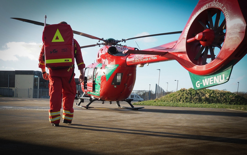 Emergency services were called to the scene at approximately midday on June 21. (Image credit: Wales Ambulance Charity)