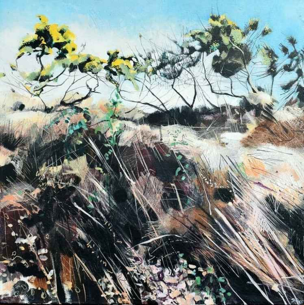 'Gorse Up on the Bank'. Image: Sophie Parr - Contemporary Landscape Painter 'Gorse Up on the Bank'. Image: Sophie Parr - Contemporary Landscape Painter