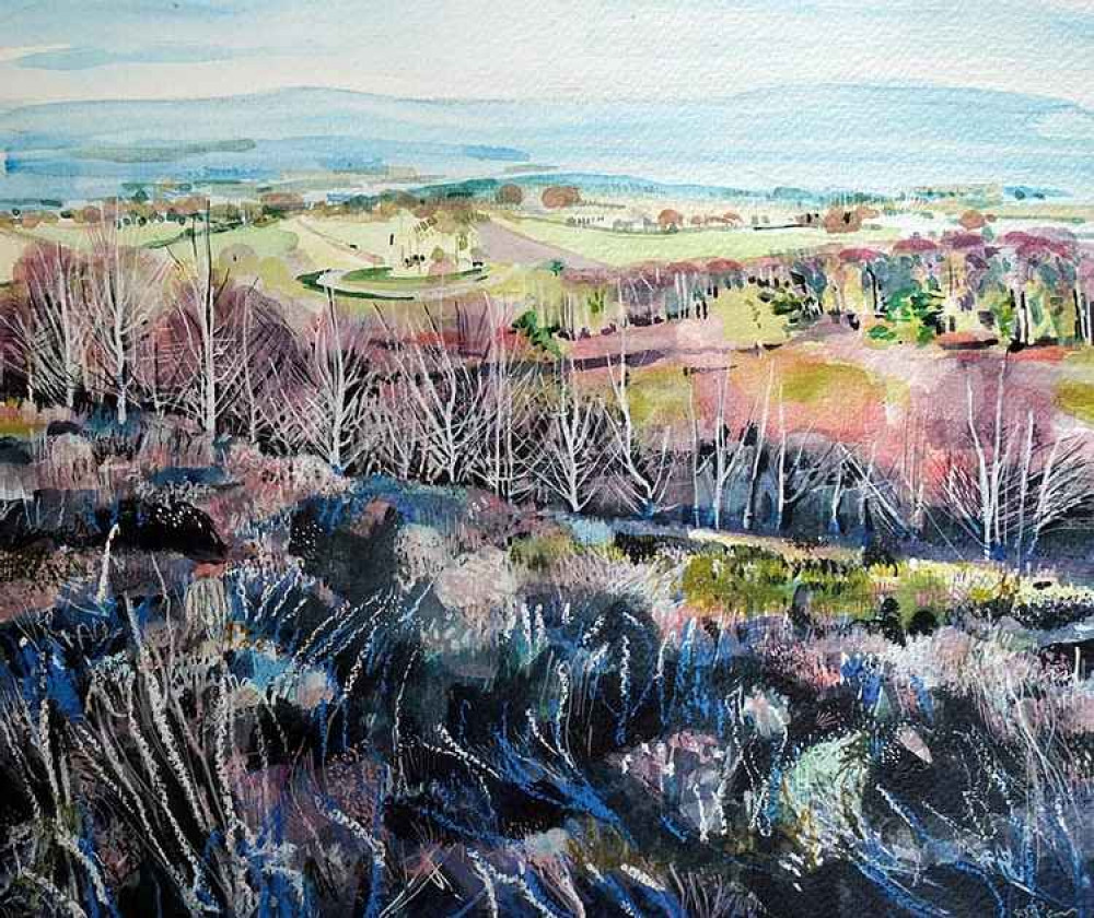 'Winter Morning on Bickerton Hill'. Image: Sophie Parr - Contemporary Landscape Painter 'Winter Morning on Bickerton Hill'. Image: Sophie Parr - Contemporary Landscape Painter