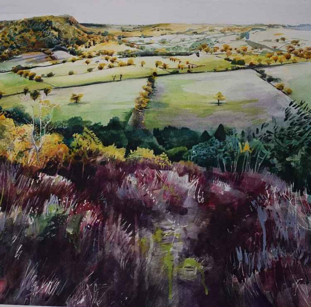 View from Rawhead Towards Bickerton'. Image: Sophie Parr - Contemporary Landscape Painter View from Rawhead Towards Bickerton'. Image: Sophie Parr - Contemporary Landscape Painter