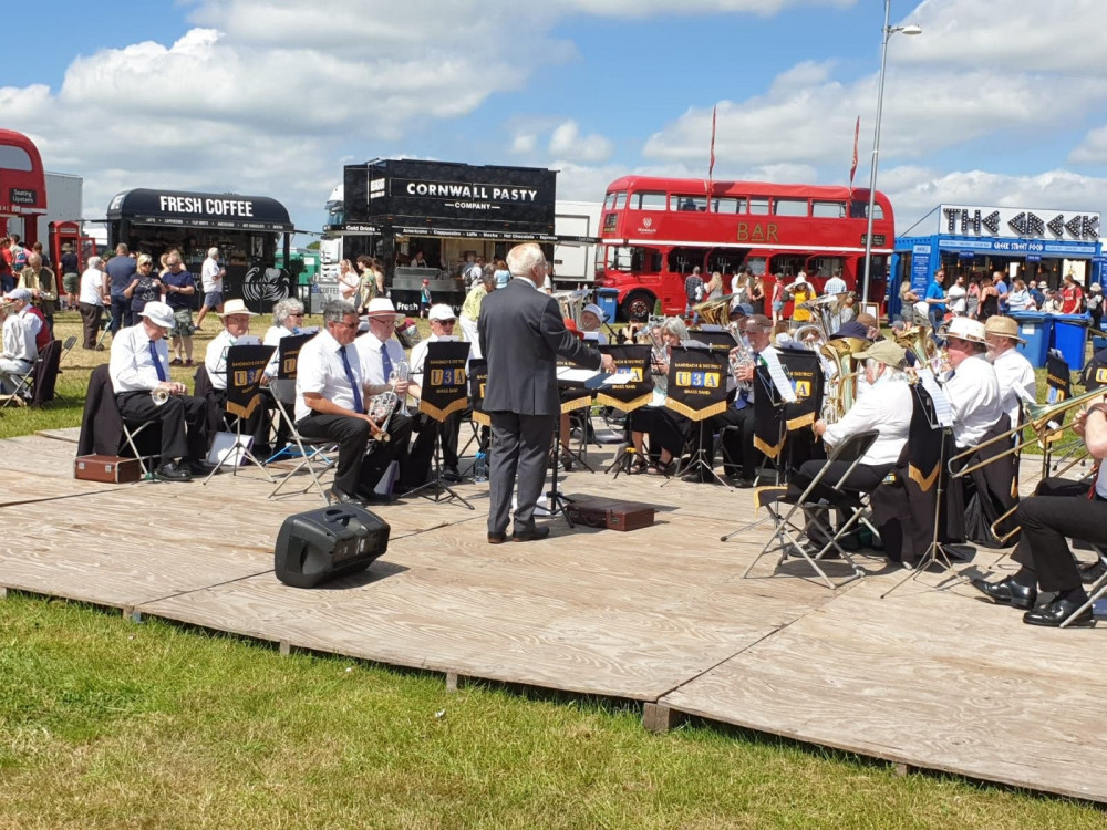 Elworth Silver Band playing at the Cheshire Show (Photo: C Finnan)