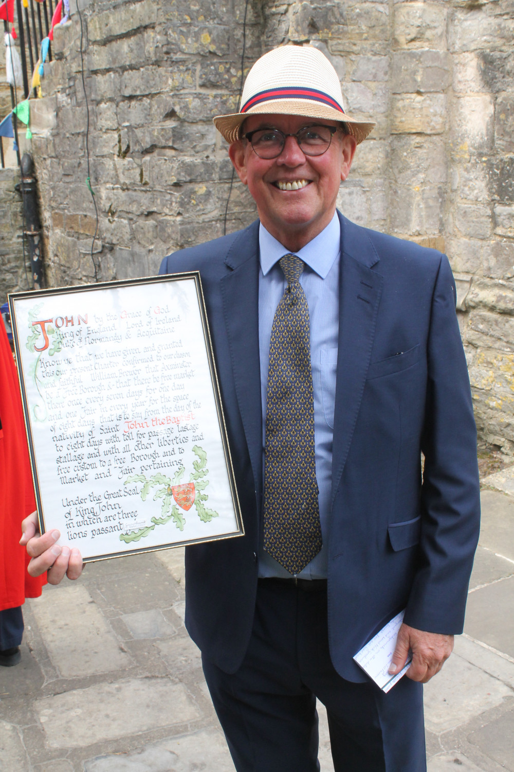 Lord of The Manor holding the Town Fayre Charter