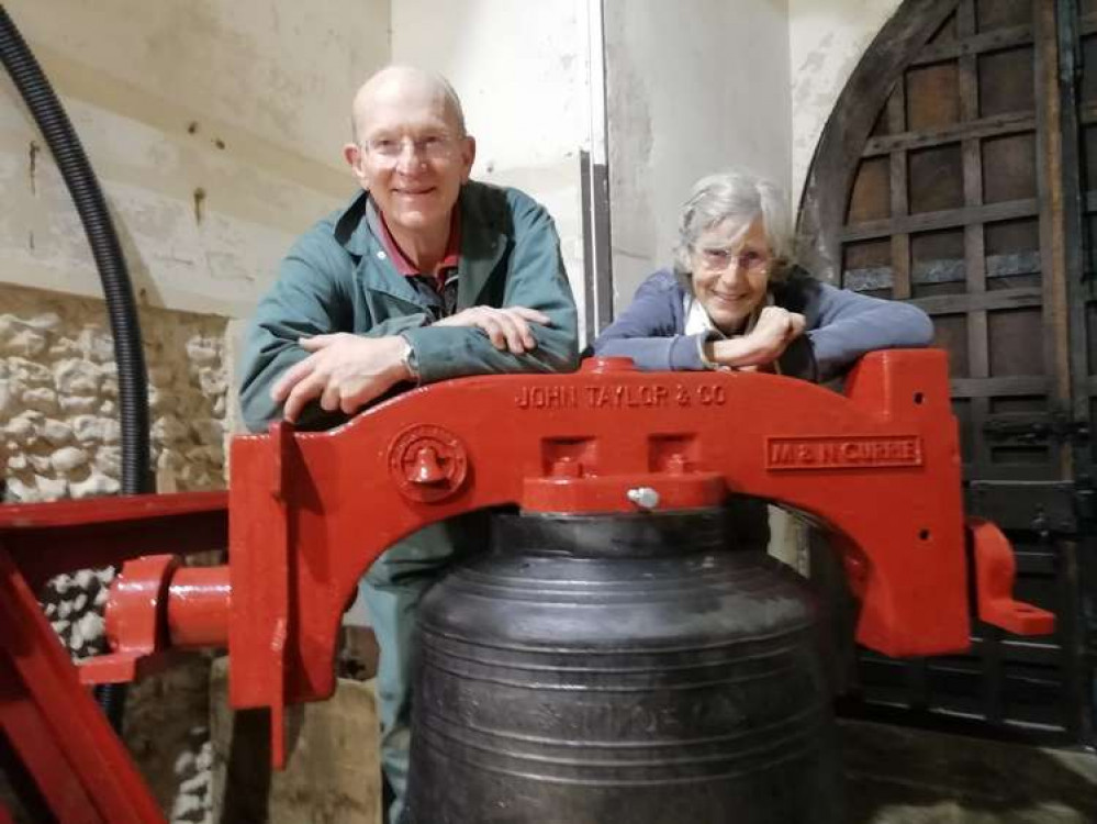 Nicola and Malcolm Currie have helped the Hitcham Church Tower project succeed