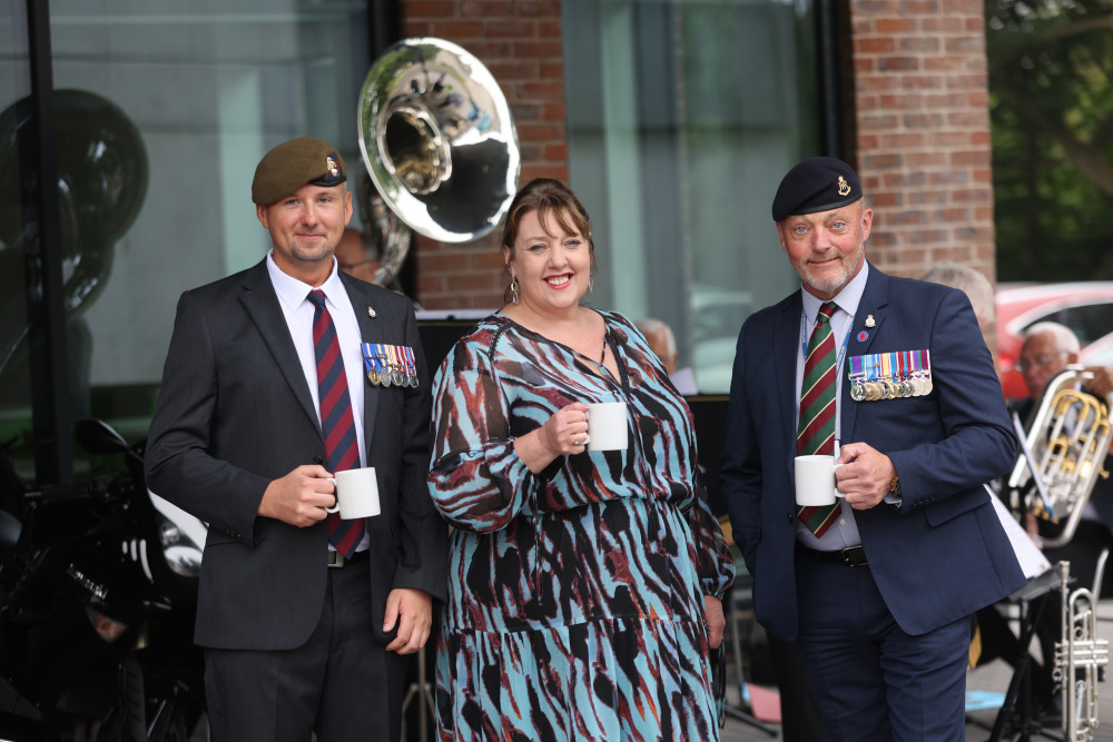 The Nottinghamshire Police Band showed its support for national Armed Forces Day by lending its support to a networking event which took place yesterday. Photo courtesy of Nottinghamshire Police.