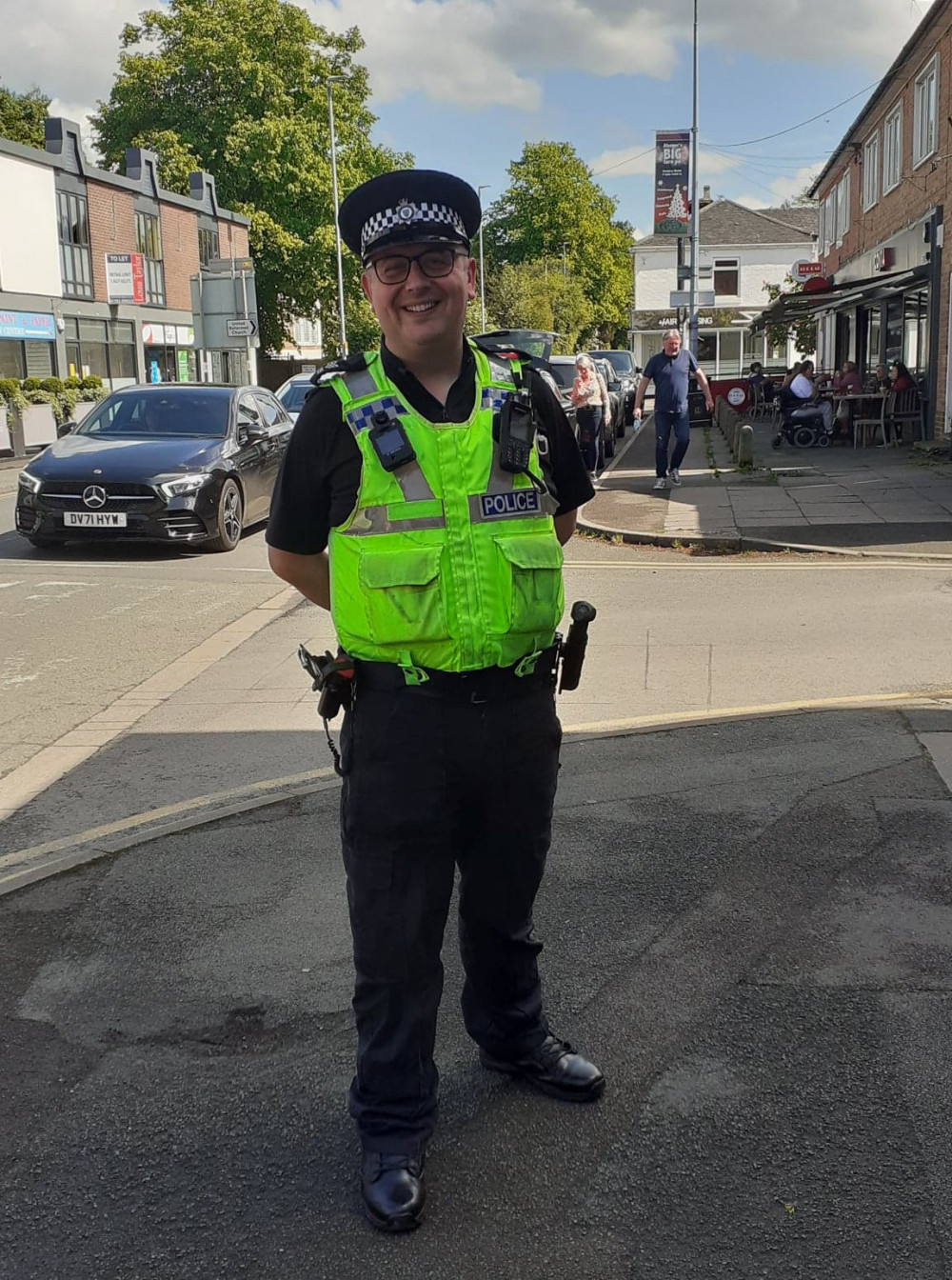 Sgt John Roberts, the town's new police sergeant  