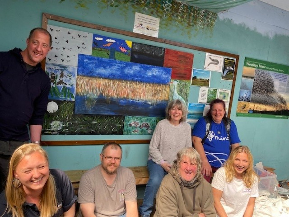 Members of the Engage Somerset project created a mural