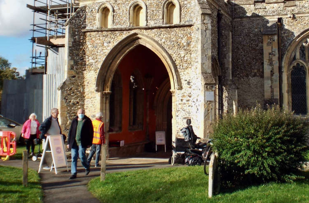 Good turn out at Hadleigh's St Mary's Church for pop up vaccination