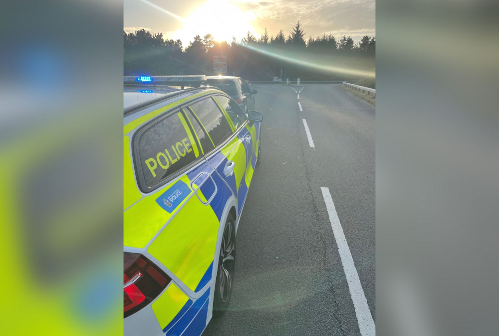 The driver was stopped at the top of Telegraph Hill on the A380 (Devon and Cornwall Roads Policing Team)