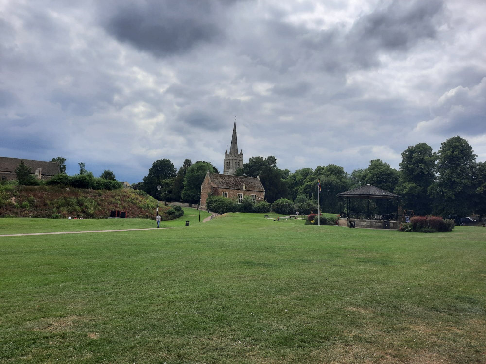 Cutts Close and bandstand, where the local park and skatepark are based.