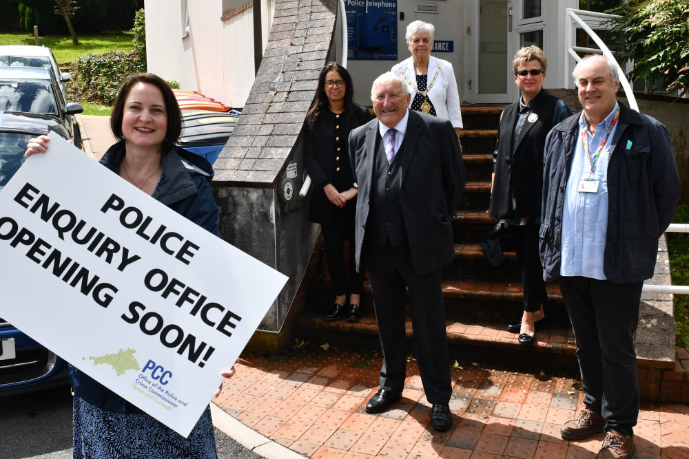 PCC Alison Hernandez in Newton Abbot (Office of the Police and Crime Commissioner)