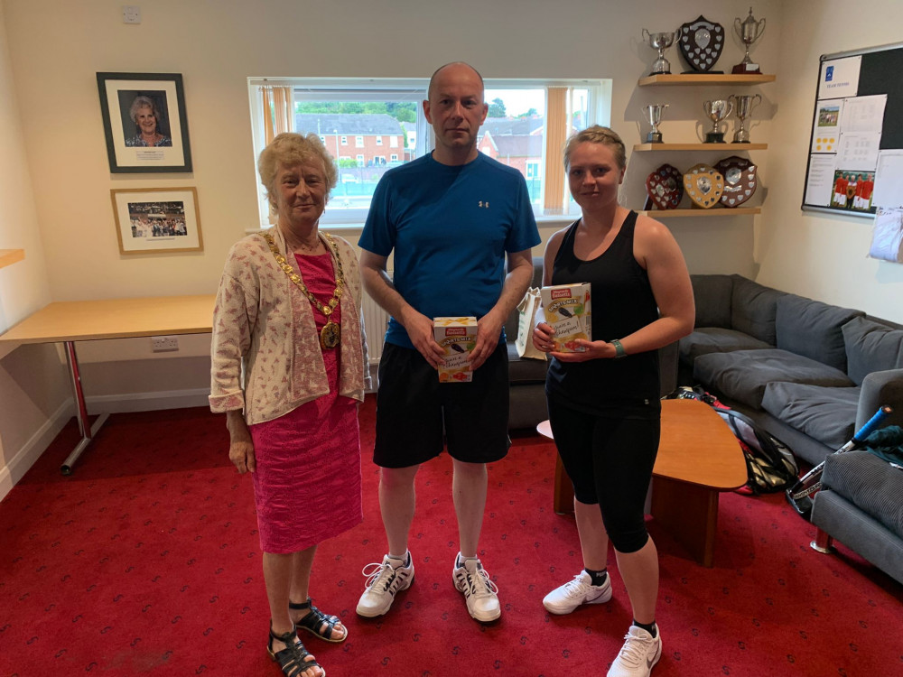 Runners-up Peter Aspin And Lydia Bass.