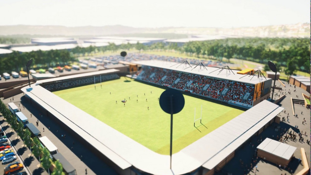 The proposed Stadium for Cornwall.