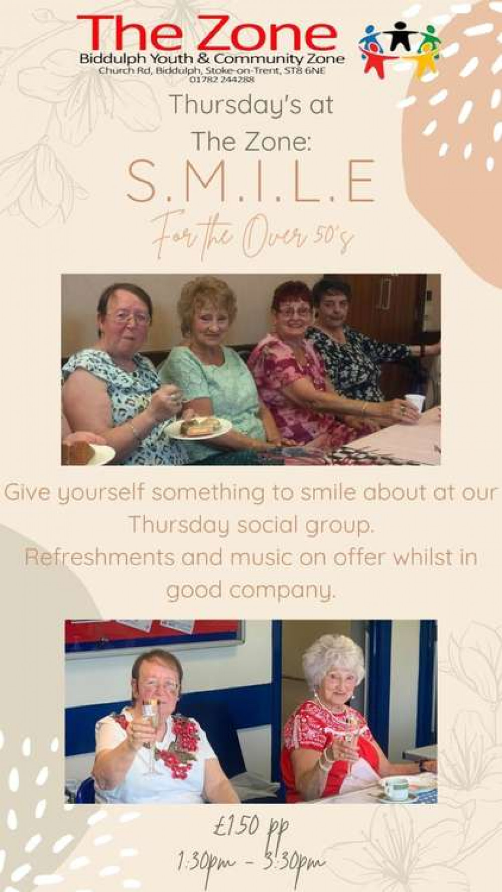 S.M.I.L.E Over 50's social group S.M.I.L.E Over 50's social group
