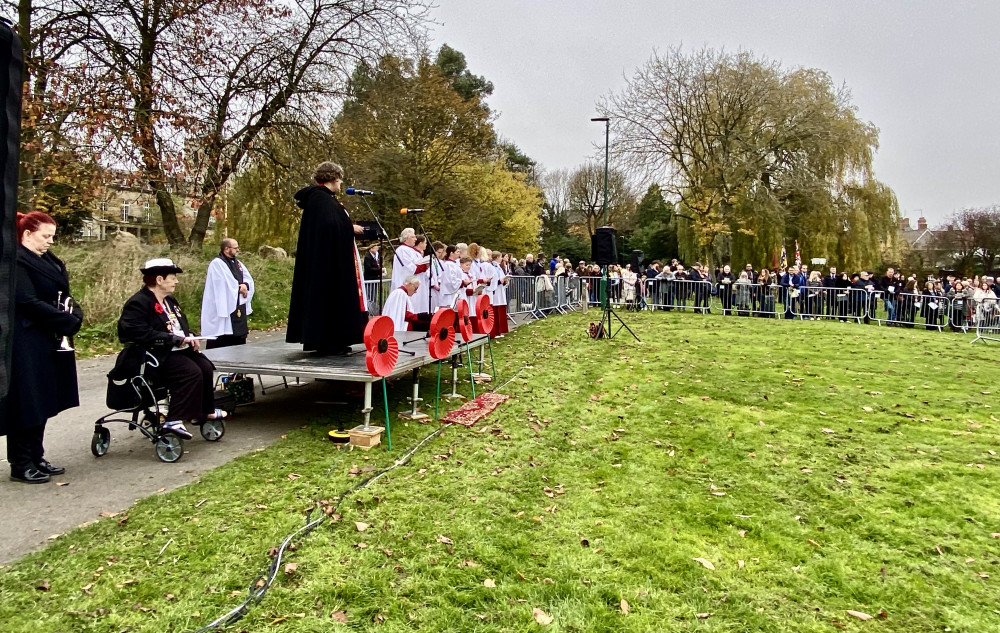 Last year's Remembrance Service was held on the Bath Grounds. All photos: Ashby Nub News