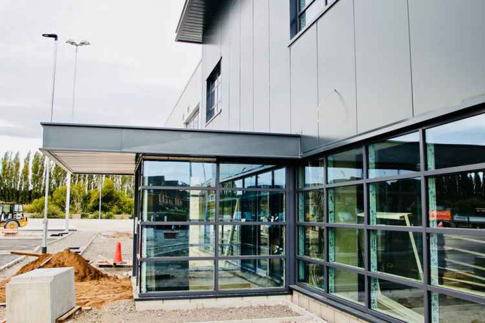 Construction work on the new clubhouse nears completion. Image: Duncan Cowley Construction work on the new clubhouse nears completion. Image: Duncan Cowley